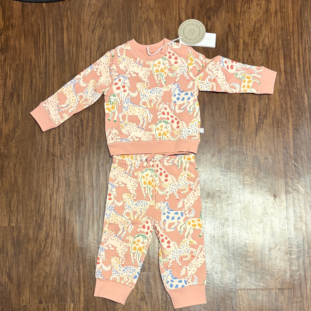 Stella McCartney Kids matching sweatshirt and sweatpants 18 months NWT